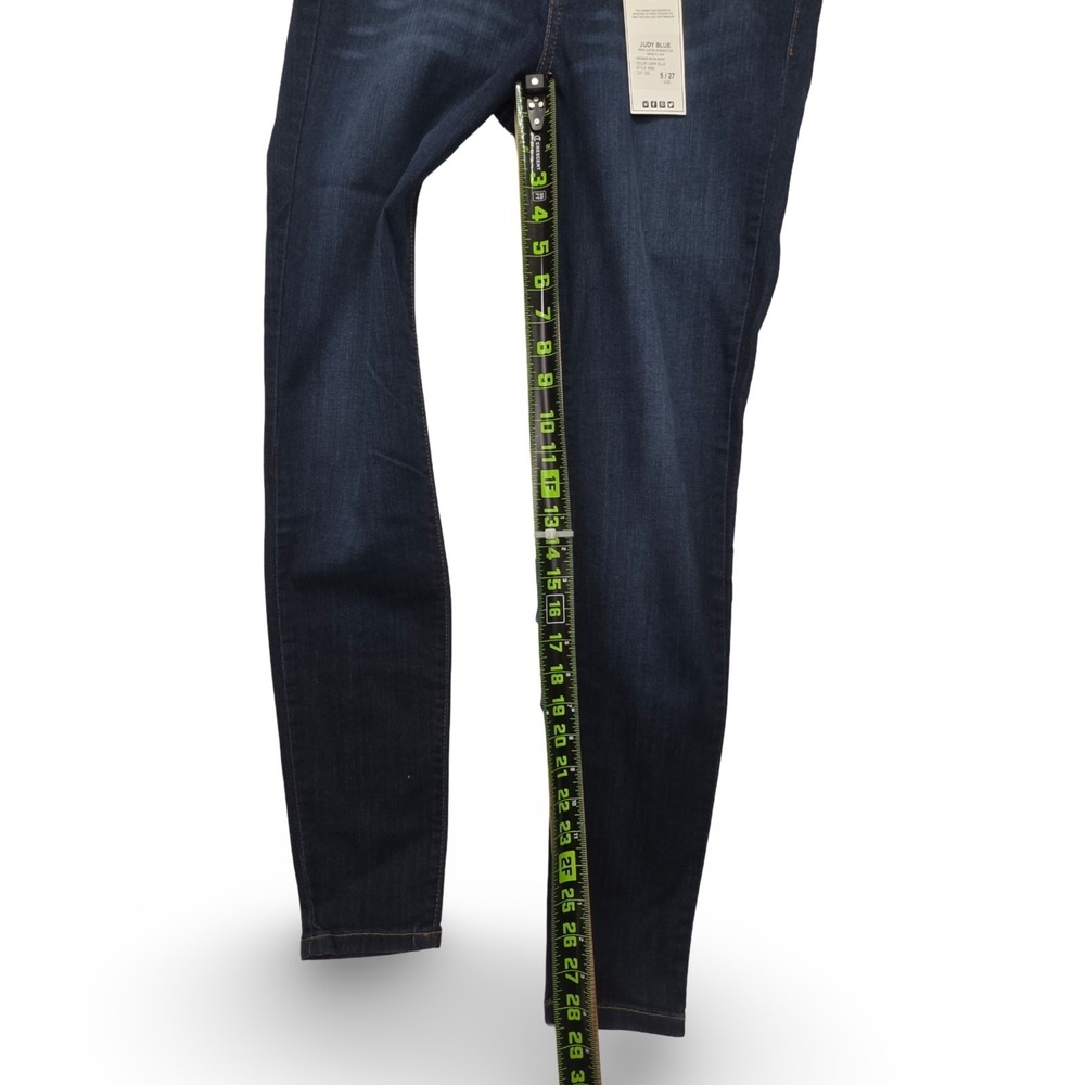 Judy Blue 8390 Handsand Rayon Skinny Jeans Dark Wash Soft Stretch Women 5/27 NWT - Picture 7 of 13
